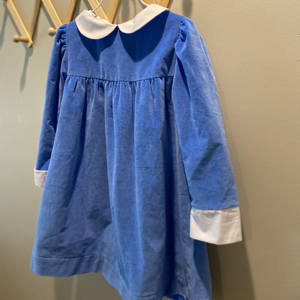 Beaufort Bonnet velveteen Barbados blue dress